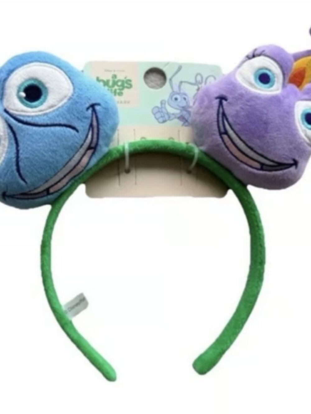 Disney A Bugs Life Plush Ears Headband Blue Purple Green